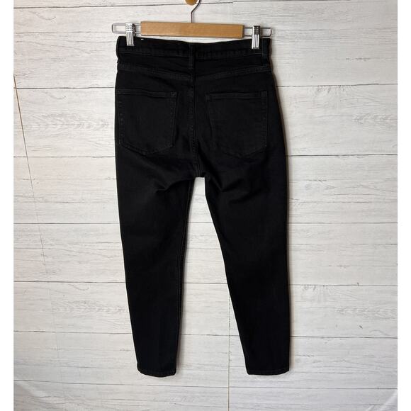 Everlane Jeans Womens Size 27 Black Ankle Denim Tapered Everyday Simple - Picture 12 of 16
